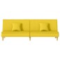 vidaXL Divano Letto Giallo Chiaro in Tessuto vidaXL Divano Letto Giallo Chiaro in Tessuto