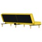 vidaXL Divano Letto Giallo Chiaro in Tessuto vidaXL Divano Letto Giallo Chiaro in Tessuto
