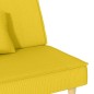 vidaXL Divano Letto Giallo Chiaro in Tessuto vidaXL Divano Letto Giallo Chiaro in Tessuto