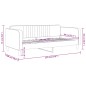 vidaXL Letto da Giorno Rosa 90x200 cm in Velluto vidaXL Letto da Giorno Rosa 90x200 cm in Velluto