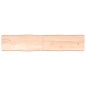 vidaXL Piano per Tavolo 200x40x(2-6) cm Rovere Non Trattato Bordi Vivi