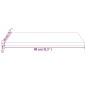 vidaXL Piano Tavolo Bianco 80x40x2,5 Legno Massello Pino Rettangolare