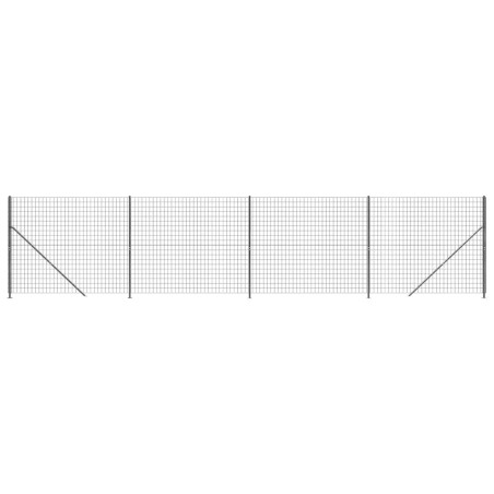 vidaXL Recinzione Metallica con Flangia Antracite 1,6x10 m