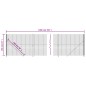 vidaXL Recinzione Metallica con Flangia Antracite 1,6x10 m vidaXL Recinzione Metallica con Flangia Antracite 1,6x10 m