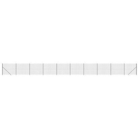 vidaXL Recinzione Metallica con Flangia Antracite 2x25 m