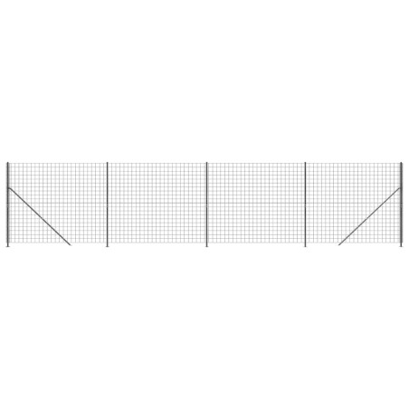 vidaXL Recinzione Metallica con Flangia Antracite 2,2x10 m