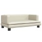 vidaXL Lettino per Cani Crema 80x45x30 cm in Similpelle