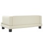 vidaXL Lettino per Cani Crema 80x45x30 cm in Similpelle
