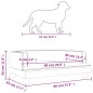 vidaXL Lettino per Cani Crema 80x45x30 cm in Similpelle