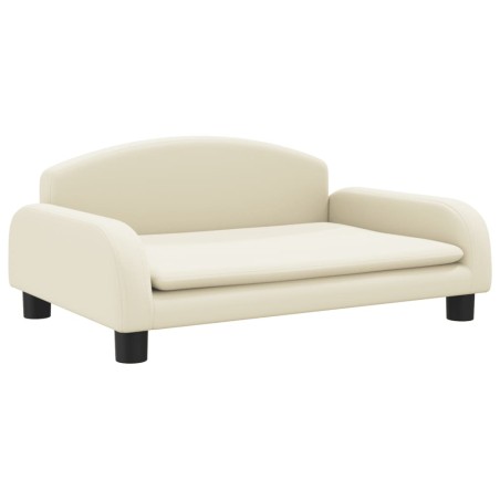 vidaXL Lettino per Cani Crema 70x45x30 cm in Similpelle