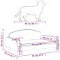 vidaXL Lettino per Cani Crema 70x45x30 cm in Similpelle vidaXL Lettino per Cani Crema 70x45x30 cm in Similpelle