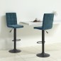 vidaXL Sgabelli da Bar 2 pz Blu in Velluto vidaXL Sgabelli da Bar 2 pz Blu in Velluto
