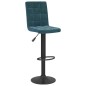 vidaXL Sgabelli da Bar 2 pz Blu in Velluto vidaXL Sgabelli da Bar 2 pz Blu in Velluto