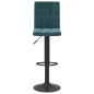 vidaXL Sgabelli da Bar 2 pz Blu in Velluto vidaXL Sgabelli da Bar 2 pz Blu in Velluto