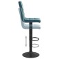 vidaXL Sgabelli da Bar 2 pz Blu in Velluto vidaXL Sgabelli da Bar 2 pz Blu in Velluto