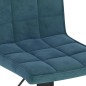vidaXL Sgabelli da Bar 2 pz Blu in Velluto vidaXL Sgabelli da Bar 2 pz Blu in Velluto