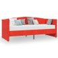 vidaXL Dormeuse USB Rosso Vino in Velluto 90x200 cm vidaXL Dormeuse USB Rosso Vino in Velluto 90x200 cm