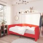 vidaXL Dormeuse USB Rosso Vino in Velluto 90x200 cm vidaXL Dormeuse USB Rosso Vino in Velluto 90x200 cm