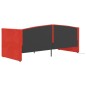 vidaXL Dormeuse USB Rosso Vino in Velluto 90x200 cm vidaXL Dormeuse USB Rosso Vino in Velluto 90x200 cm