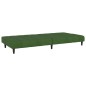 vidaXL Divano Letto a 2 Posti Verde Scuro in Velluto vidaXL Divano Letto a 2 Posti Verde Scuro in Velluto