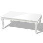 Tavolino da Caffè 115x65x42 cm Bianco Lucido Tavolino da Caffè 115x65x42 cm Bianco Lucido