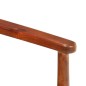 vidaXL Divano 2 Posti Nero Vera Pelle e Legno Massello Acacia vidaXL Divano 2 Posti Nero Vera Pelle e Legno Massello Acacia