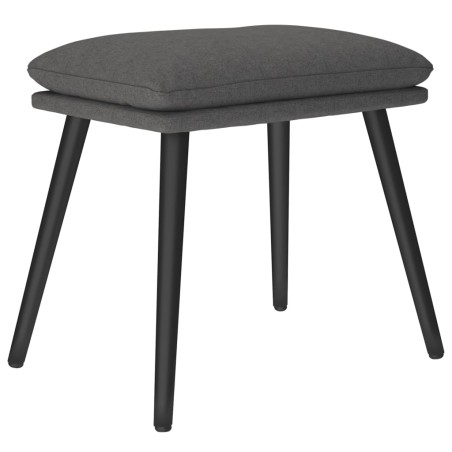 vidaXL Poggiapiedi Grigio Scuro 45x29,5x35 cm in Tessuto