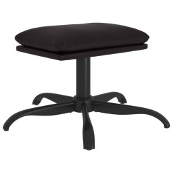 vidaXL Poggiapiedi Nero 60x60x36 cm in Similpelle