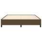 vidaXL Giroletto senza Materasso Marrone Scuro 180x200 cm Tessuto vidaXL Giroletto senza Materasso Marrone Scuro 180x200 cm Tessuto