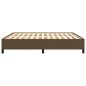 vidaXL Giroletto senza Materasso Marrone Scuro 180x200 cm Tessuto vidaXL Giroletto senza Materasso Marrone Scuro 180x200 cm Tessuto