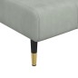 vidaXL Chaise Longue in Velluto Grigio Chiaro vidaXL Chaise Longue in Velluto Grigio Chiaro