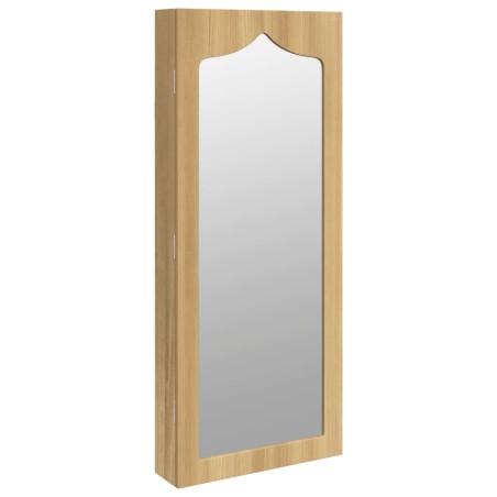 vidaXL Armadio Portagioie con Specchio a Muro 37,5x10x90 cm