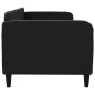 vidaXL Letto da Giorno Nero 80x200 cm in Tessuto