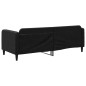 vidaXL Letto da Giorno Nero 80x200 cm in Tessuto