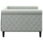 vidaXL Letto da Giorno Grigio Chiaro 90x190 cm in Velluto vidaXL Letto da Giorno Grigio Chiaro 90x190 cm in Velluto