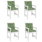vidaXL Cuscini per Sedia Schienale Basso 4 pz Motivo Foglie in Tessuto vidaXL Cuscini per Sedia Schienale Basso 4 pz Motivo Foglie in Tessuto