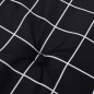 vidaXL Cuscini Sedia Giardino 6pz Motivo Quadri Nero 50x50x3cm Tessuto