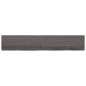 vidaXL Ripiano Muro Grigio Scuro 220x40x6 cm Massello Rovere Trattato vidaXL Ripiano Muro Grigio Scuro 220x40x6 cm Massello Rovere Trattato