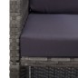 vidaXL Set da Pranzo da Giardino 9 pz e Cuscini Polyrattan Antracite vidaXL Set da Pranzo da Giardino 9 pz e Cuscini Polyrattan Antracite