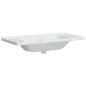 vidaXL Lavandino da Bagno Bianco 100x48x19,5 cm Rettangolare Ceramica