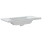 vidaXL Lavandino da Bagno Bianco 100x48x19,5 cm Rettangolare Ceramica