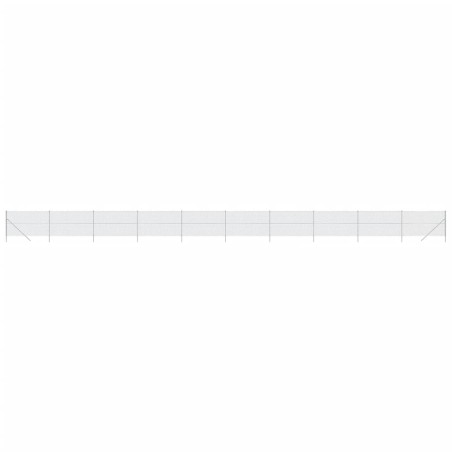 vidaXL Recinzione a Rete Argento 2,2x25 m