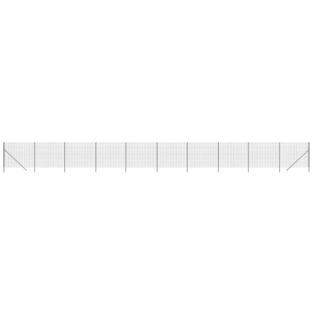 vidaXL Recinzione Metallica Antracite 2,2x25 m in Acciaio Zincato