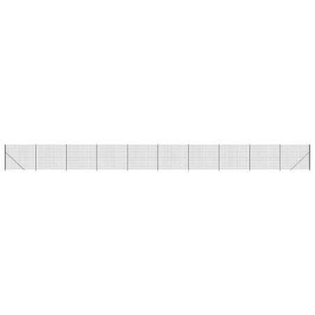 vidaXL Recinzione Metallica con Flangia Antracite 2x25 m