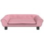 vidaXL Lettino per Cani Rosa 70x48x22 cm in Velluto vidaXL Lettino per Cani Rosa 70x48x22 cm in Velluto