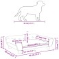vidaXL Lettino per Cani Rosa 70x48x22 cm in Velluto vidaXL Lettino per Cani Rosa 70x48x22 cm in Velluto