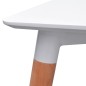 vidaXL 7 Pz Set Tavolo e Sedie Sala da Pranzo Bianco e Grigio Chiaro vidaXL 7 Pz Set Tavolo e Sedie Sala da Pranzo Bianco e Grigio Chiaro