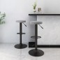 vidaXL Sgabelli da Bar 2 pz Grigio Chiaro in Velluto vidaXL Sgabelli da Bar 2 pz Grigio Chiaro in Velluto