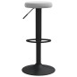 vidaXL Sgabelli da Bar 2 pz Grigio Chiaro in Velluto vidaXL Sgabelli da Bar 2 pz Grigio Chiaro in Velluto