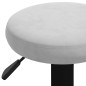 vidaXL Sgabelli da Bar 2 pz Grigio Chiaro in Velluto vidaXL Sgabelli da Bar 2 pz Grigio Chiaro in Velluto